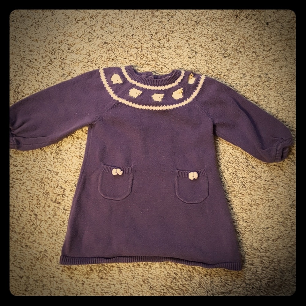 Last chance Gymboree baby girl lamb sweater dress